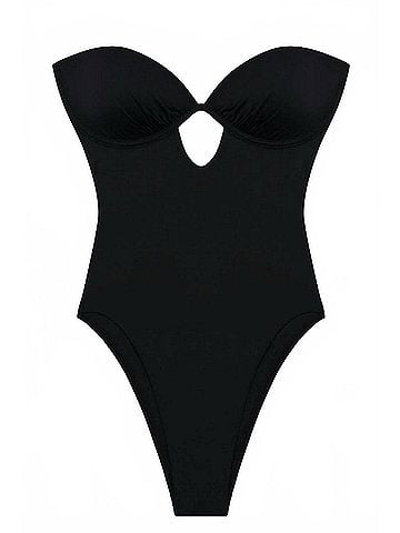 Vitamin A Mabel Underwire Bandeau One Piece in Black (view 1)