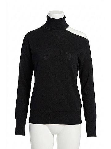 Elliott Lauren Magic Cold Shoulder Sweater in Black (view 1)