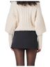 Endless Rose White Cable Twofer Sweater in Cream Size L - photo 3