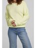 Chaser Solid Yellow Frankie Pullover Sweater in Limelight Size M - photo 2