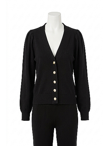 Fifteen Twenty Women's Madeline Cardigan in Black (view 1)