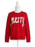 Panache Graphic Red Merry Sweater in Red Size XL - photo 1