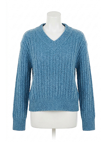 FRNCH Women's Myosotis Sweater in Bleu Jean (view 1)