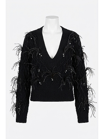 Allison Briar Sweater in Black (view 1)