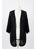ee:some Black Summer Cardigan With Diamond Pattern in Black Size S - photo 1