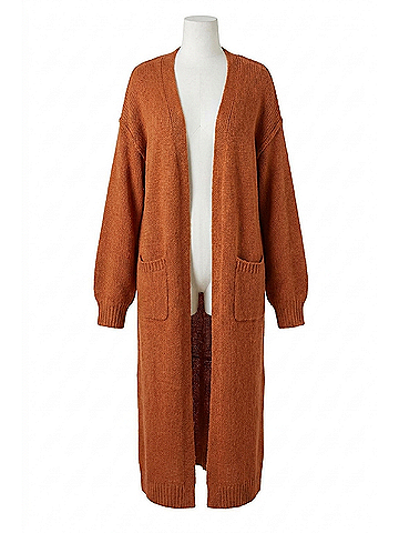 Panache Duster Cardigan in Rust (view 1)