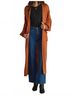 Panache Solid Orange Duster Cardigan in Rust Size L - photo 2