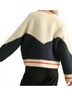 MIOU MUSE Blue Sweater Bomber Jacket in Multi Size S - photo 3