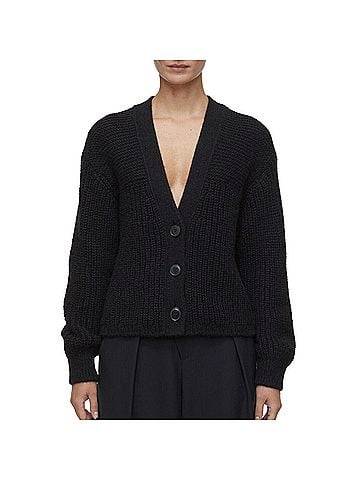 Closed Women's Alpaca Mix Cardigan in Black (view 2)
