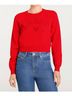 Cinq à Sept Graphic Red Amour Heatset Pullover Sweater in Bisou Size L - photo 2