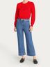 Cinq à Sept Graphic Red Amour Heatset Pullover Sweater in Bisou Size L - photo 5