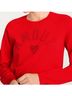 Cinq à Sept Graphic Red Amour Heatset Pullover Sweater in Bisou Size L - photo 6