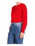 Cinq à Sept Graphic Red Amour Heatset Pullover Sweater in Bisou Size M - photo 3