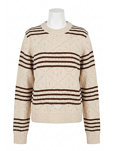 Kule Lake Crewneck Sweater in Parchment Vicuna (view 1)