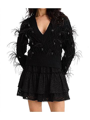 Allison Briar Sweater in Black (view 2)