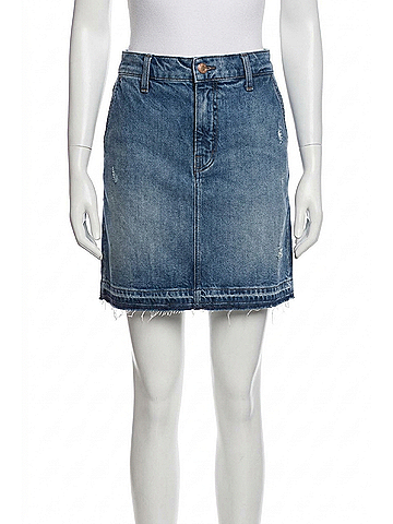 J Brand Ambition Denim Mini Skirt in Blue (view 1)