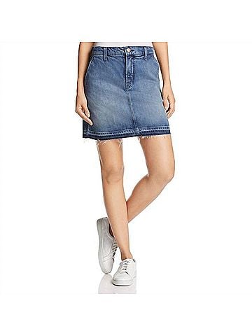 J Brand Ambition Denim Mini Skirt in Blue (view 2)