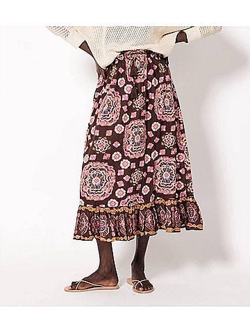 Cleobella Casey Midi Skirt in Avalon (view 2)