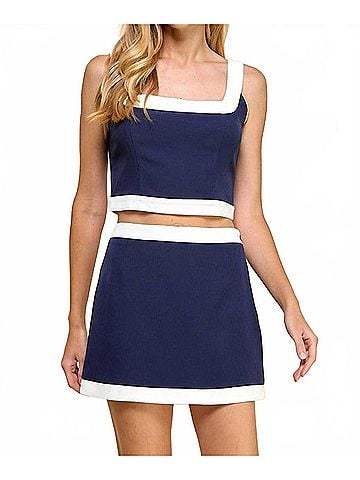 TCEC Natalia Two Piece Set in Blue (view 2)