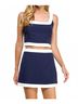 TCEC Solid Blue Natalia Two Piece Set in Blue Size L - photo 2
