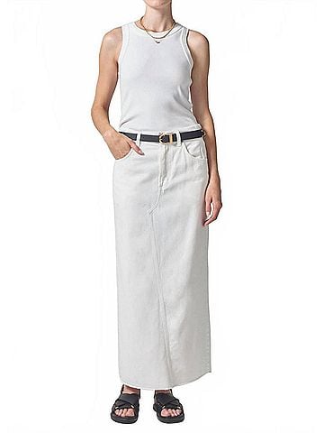 Citizens of Humanity Circolo Reworked Maxi Skirt in Cannoli (view 2)
