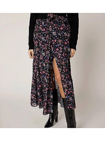 Cleobella Kitty Ankle Skirt in Alejandra Print (view 2)