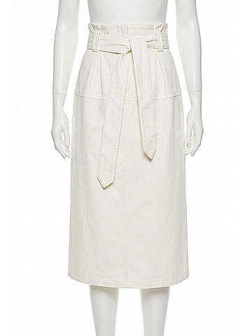Christy Lynn Paola Midi Skirt in Bone (view 1)