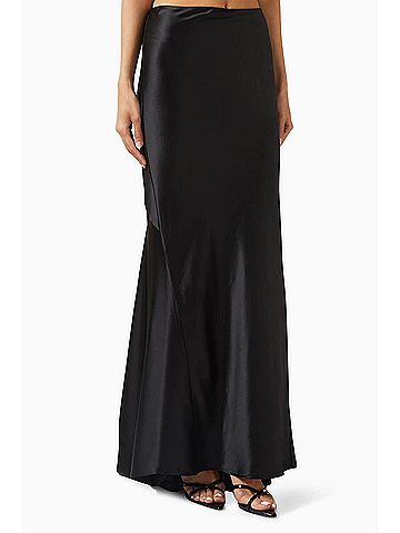 Acler Hourston Maxi Skirt in Black (view 2)