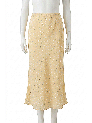 Wishlist Floral Midi Skirt in Daisy/White (view 1)