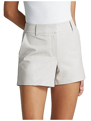 Commando Faux Leather Tailored Short in Porcelain (view 2)