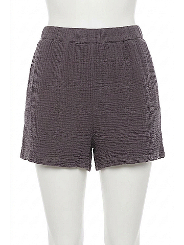 Monrow Flowy Short in Vintage Black (view 1)