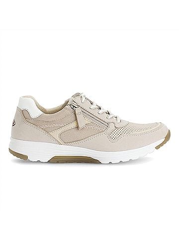 Gabor Women's Trainers Lace Up Shoes in Nubuck/Mesh Powder/White (view 1)