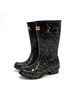 Hunter Black Boys Giant Glitter Rain Boots in Black Size 1 (baby) - photo 2