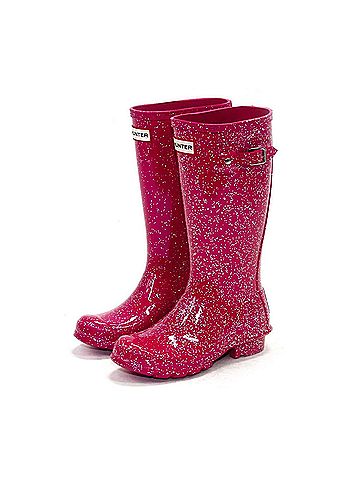 Hunter Boys Giant Glitter Rain Boots in Thrift (view 2)