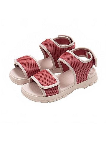 Hunter Girls Mesh Outdoor Walking Sandals in Rowan Pink (view 2)