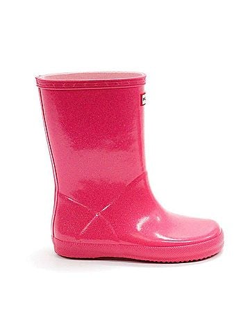 Hunter Girls First Starcloud Rain Boots in Arcade Pink (view 1)
