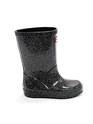 Hunter Boys First Starcloud Rain Boots in Black Multi (view 1)