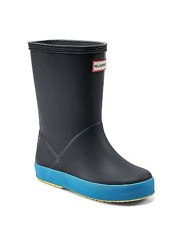 Hunter Kids First Classic Rain Boots in Navy (view 1)