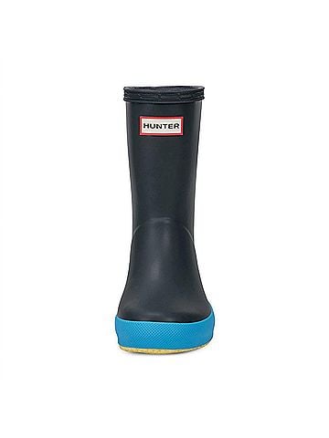 Hunter Kids First Classic Rain Boots in Navy (view 2)