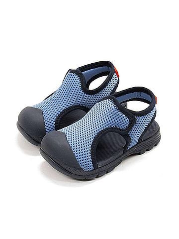 Hunter Boys Mesh Outdoor Walking Sandals in Stornoway Blue (view 2)