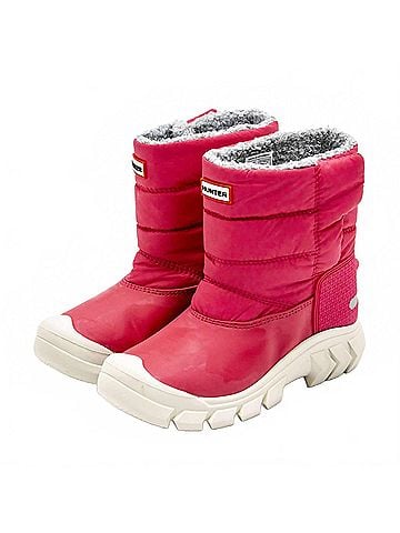 Hunter Girls Snow Boots in Bright Pink (view 2)