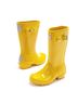 Hunter Yellow Girls Gloss Rain Boot in Yellow Size 1 (baby) - photo 5