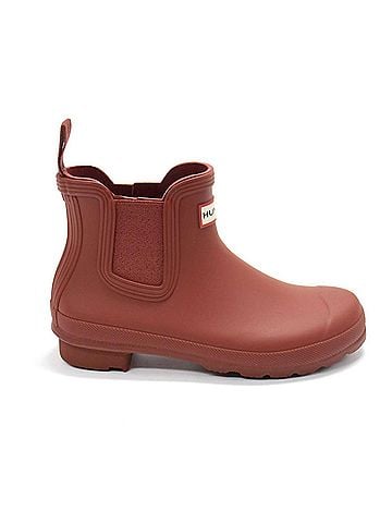 Hunter Women's Original Chelsea Boots in Military Red (view 1)