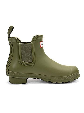 Hunter Women's Original Chelsea Boots in Olive Leaf (view 1)