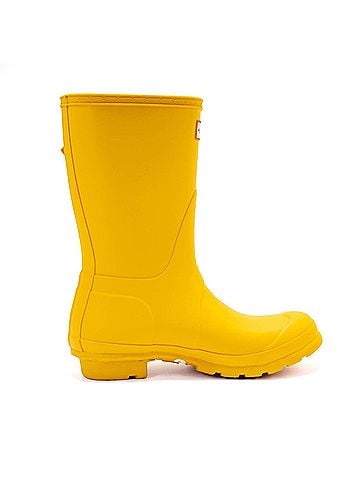 Hunter Women's Original Short Rain Boots in Yellow (view 1)