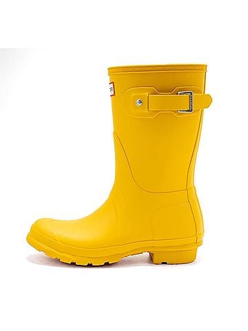 Hunter Women's Original Short Rain Boots in Yellow (view 2)