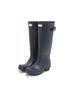 Hunter Solid Blue Women's Original Tall Back Adjustable Rain Boots in Navy Size 5 (wide) - photo 2