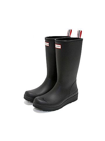 Hunter Women's Original Tall Play Boots in Black (view 2)