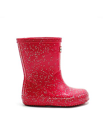 Hunter Kids First Giant Glitter Rain Boots in Thrift (view 1)