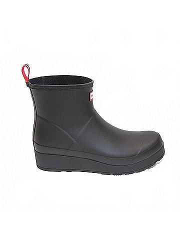 Hunter Women's Original Short Play Boots in Black (view 1)